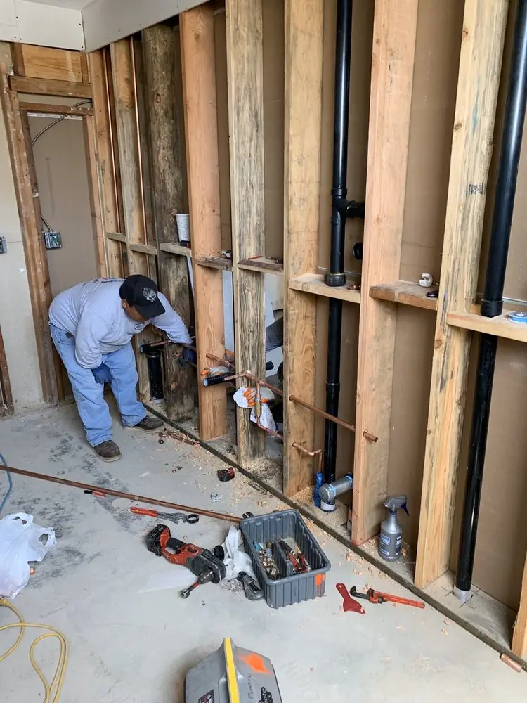 Commercial rough-in plumbing for Water Heater Replacement in Brook Hollow